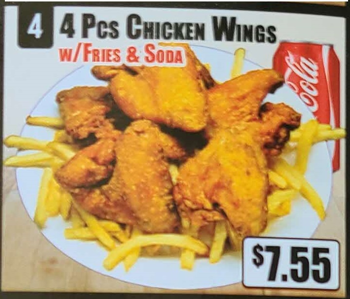 Crown Fried Chicken - 4 Piece Chicken Wings with Fries and Soda.jpg