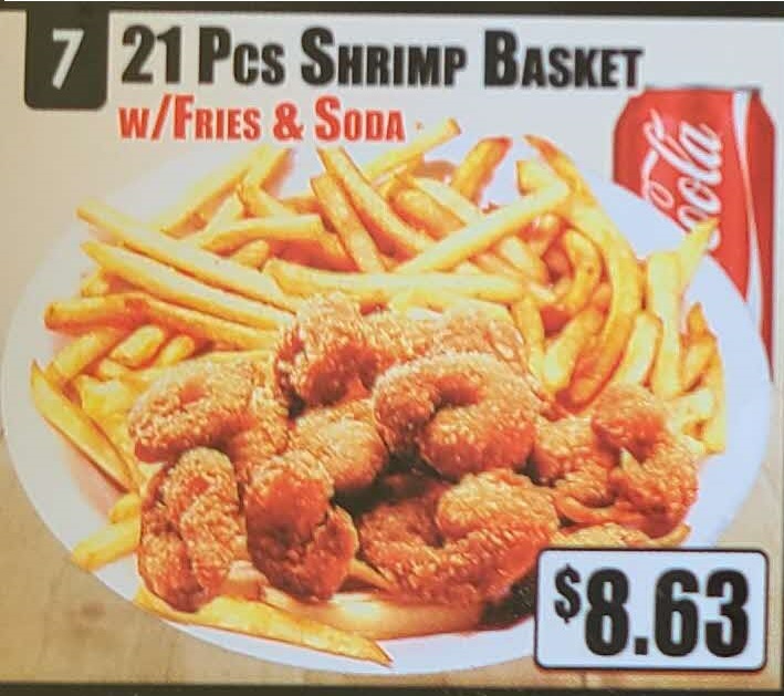 Crown Fried Chicken - 21 Piece Shrimp Basket with Fries and Soda.jpg