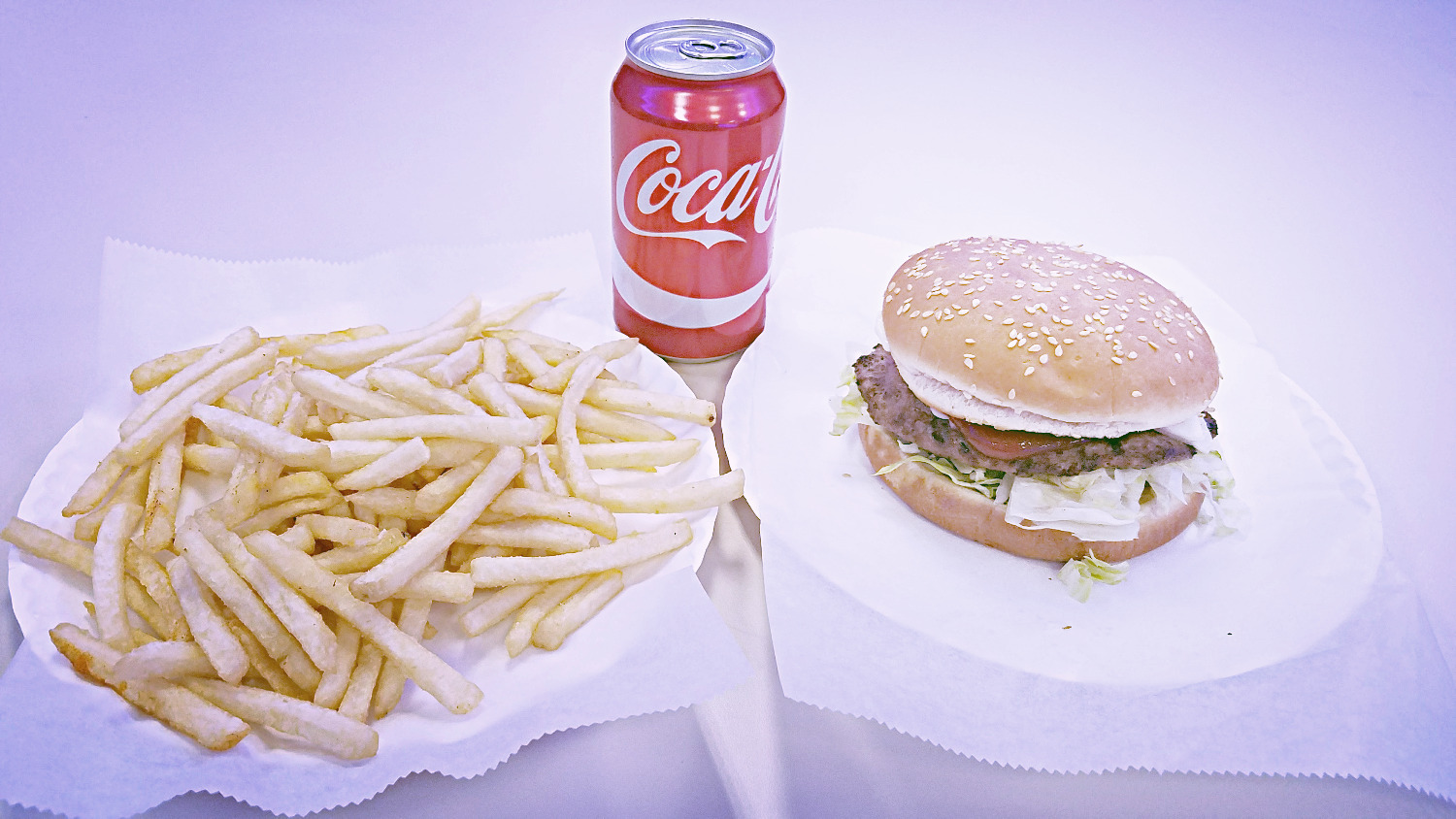 Popular order of Crown Fried Chicken. Regular Coke, Cheeseburger and French Fries