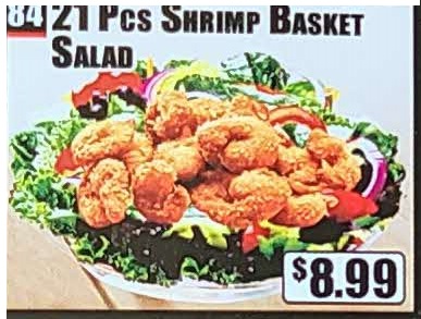 Crown Fried Chicken - 21 Pieces Shrimp Basket Salad.jpg
