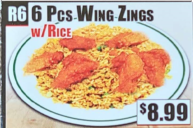 Crown Fried Chicken - 6 Piece Wing Zings with Rice.jpg